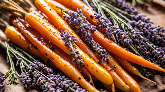 Lavender Salted Honey Roasted Carrots