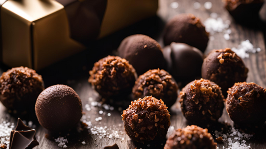 Sea Salted Dark Chocolate Truffles