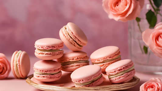 Himalayan Pink Salt Rose Macarons