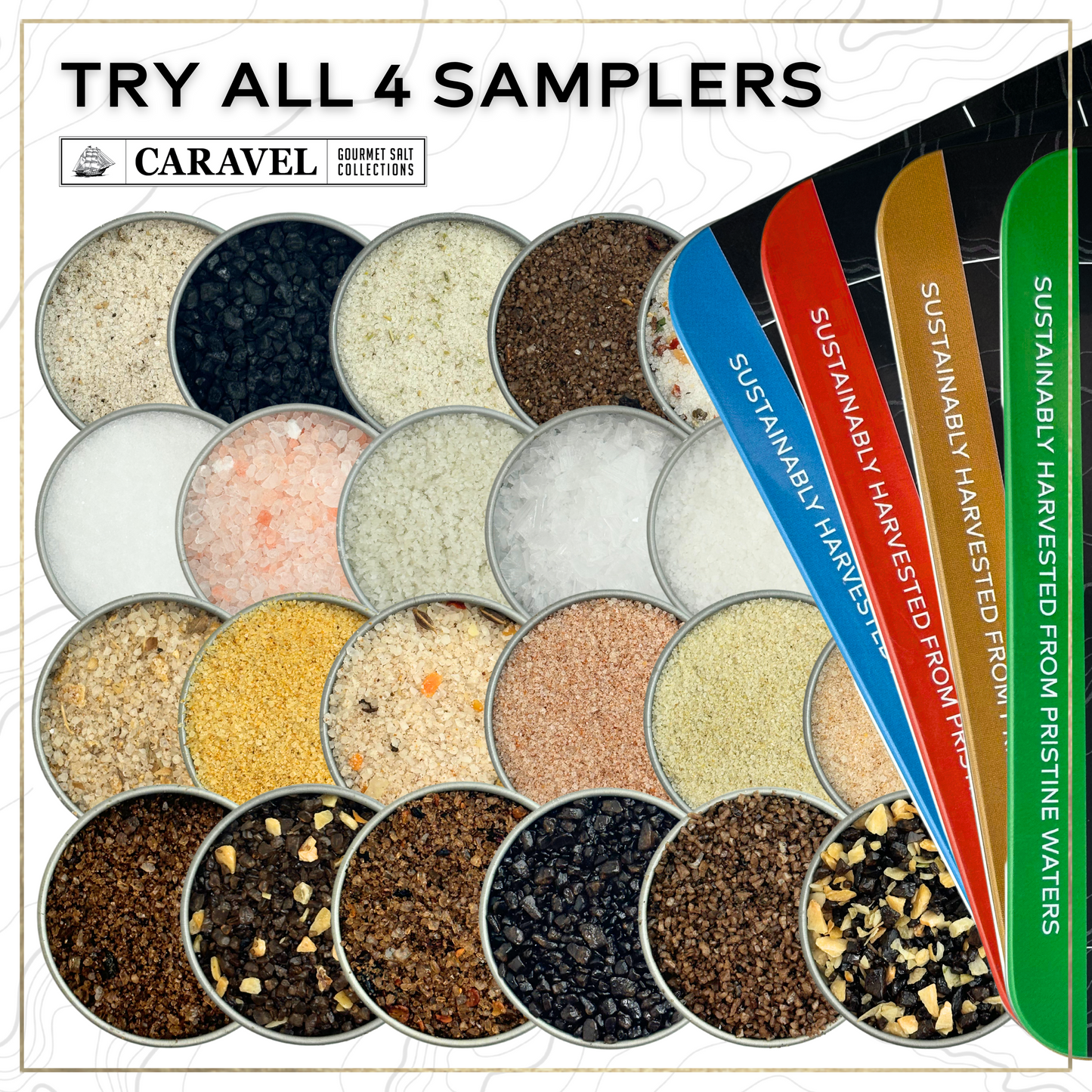 The Infused Sea Salt Sampler - Mini Gift Set for Foodies