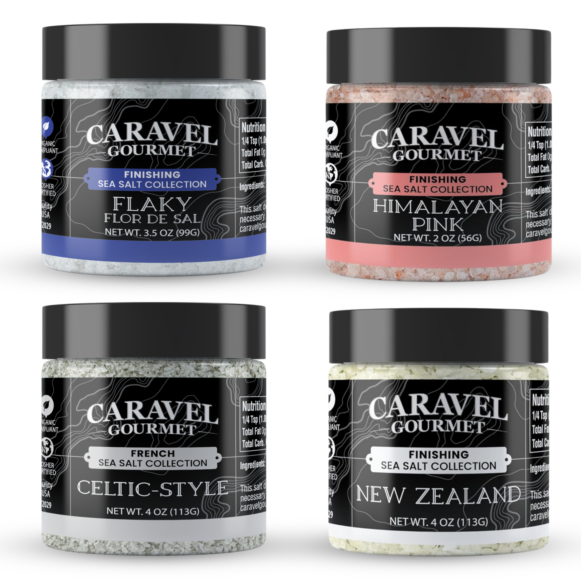 Natural Sea Salt Mega Sampler – Caravel Gourmet