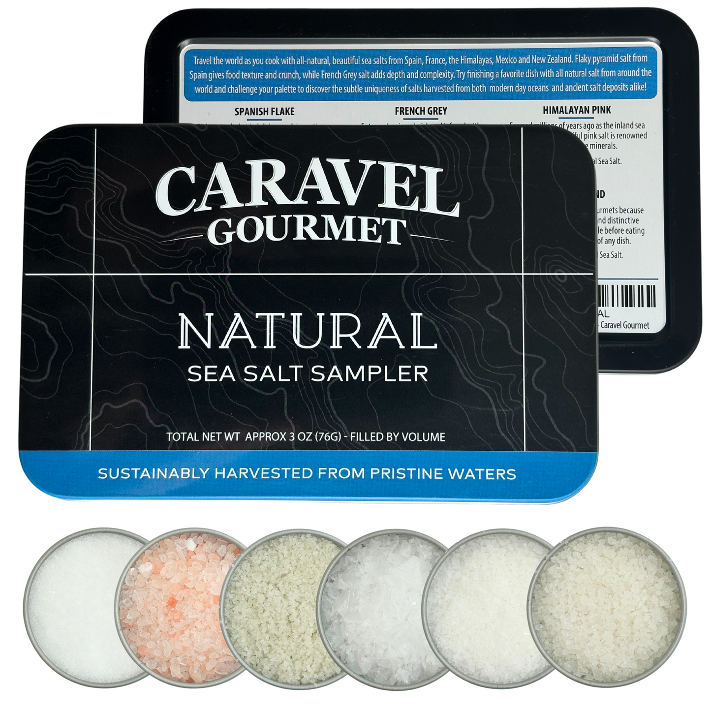 The Natural Sea Salt Sampler - Mini Gift Set for Foodies