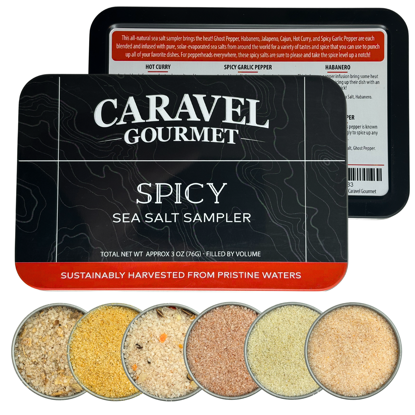 The Spicy Sea Salt Sampler - Mini Gift Set for Foodies