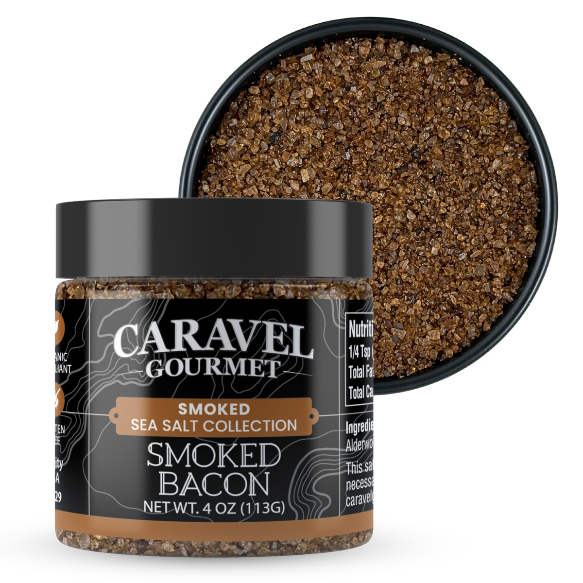 Smoked Bacon Gourmet Sea Salt – Caravel Gourmet Smoked Bacon Gourmet Sea Salt – Caravel Gourmet