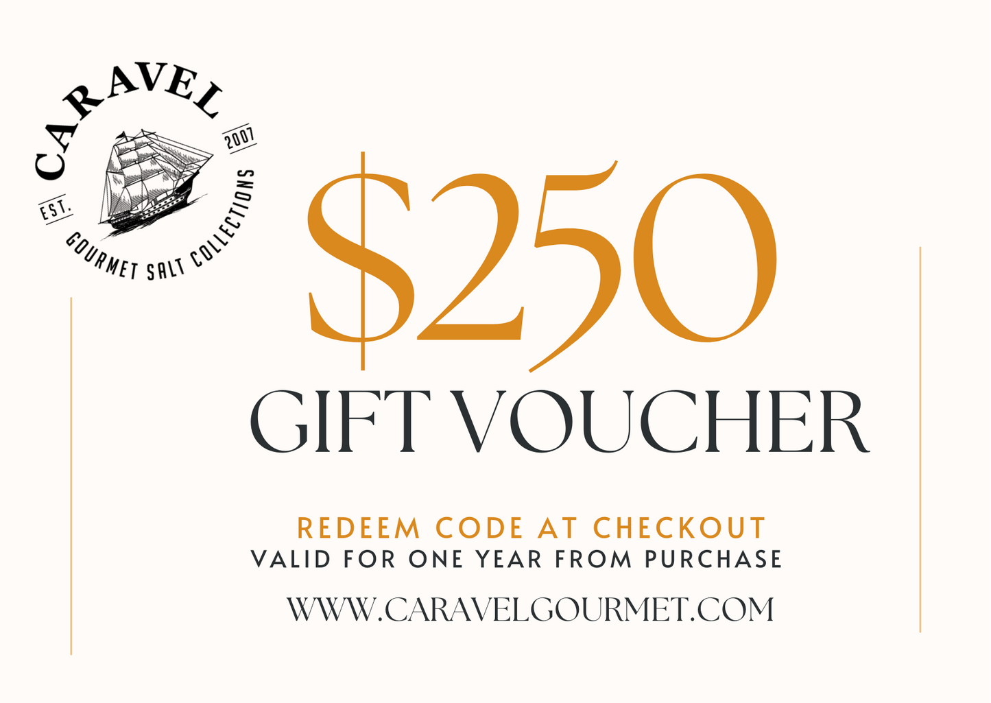 Caravel Gourmet Salts - Instant Gift Card