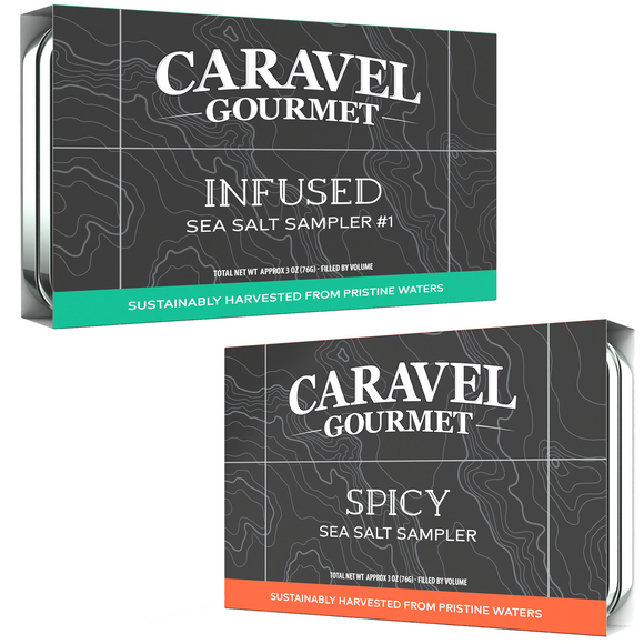 Gourmet Sea Salt Sampler - 2 Pack Infused + Spicy Duo - Two Pack