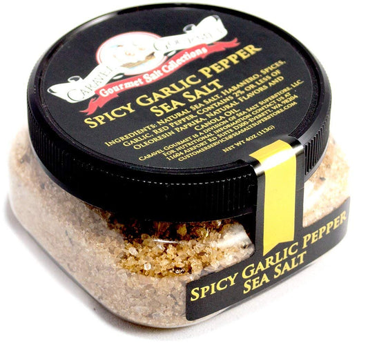 Spicy Garlic Pepper Gourmet Sea Salt-Grocery-Caravel Gourmet